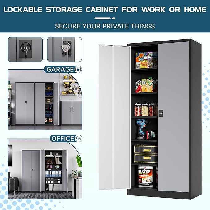 MIIIKO Metal Storage Cabinet - Image 4