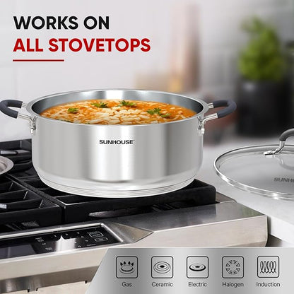 SUNHOUSE - 5.5 Quart Steamer Pots - Image 5