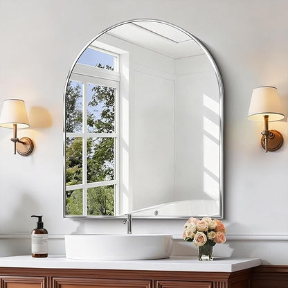 CIRCUMI Arched Wall Mirror, Metal Frame, Large Size - Image 2