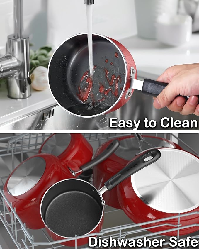 Cook N Home Non Stick Sauce Pan, 3 Quarts Saucepan - Image 6
