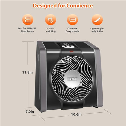 HEATIT Space Heater for Indoor, Digital Display - Image 8