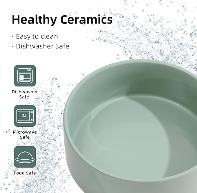 Ceramic 7.3inch Dog Bowl, Food and Water Bowl - Image 4