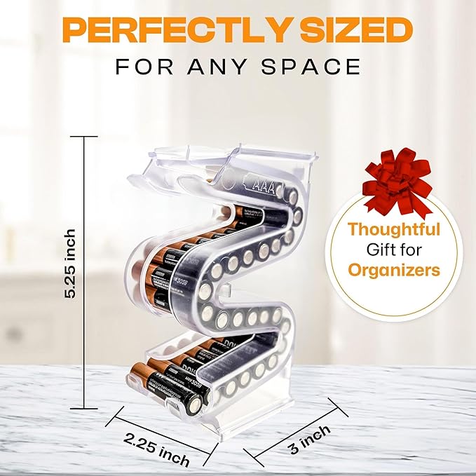 Battery Ladder Organizer Case for AA & AAA Batteries - Image 3