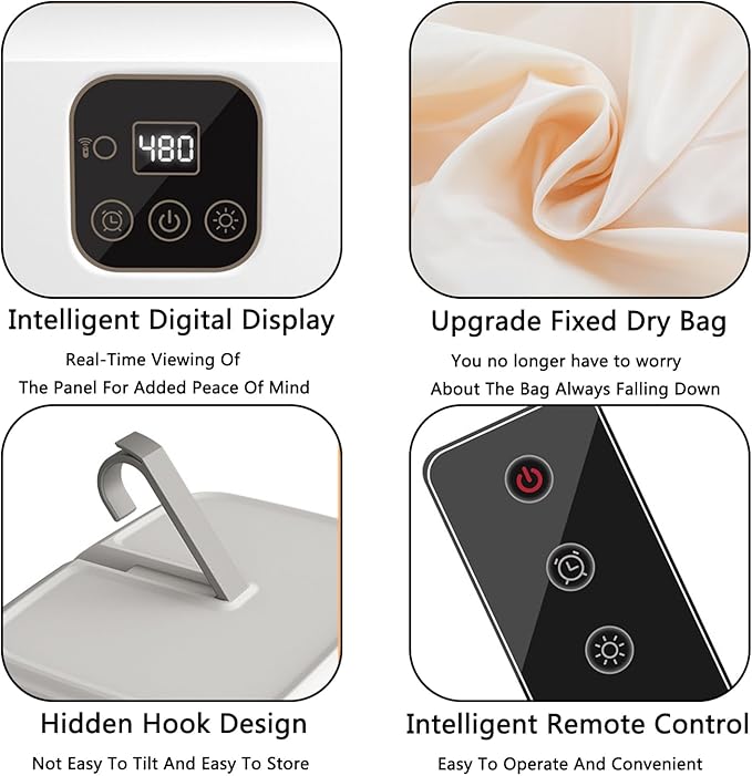 Portable Dryer With 480 Minute Timer Function 20 Minute Quick Drying Mini Dryer - Image 3
