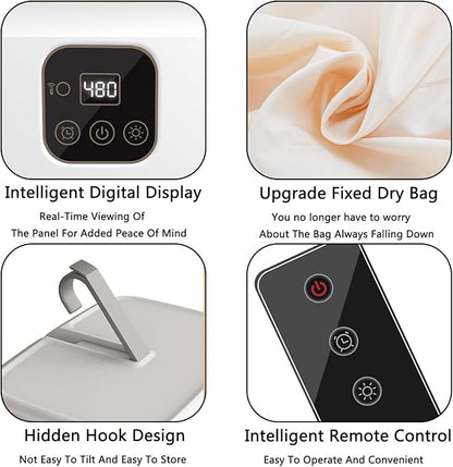 Portable Dryer With 480 Minute Timer Function 20 Minute Quick Drying Mini Dryer - Image 3