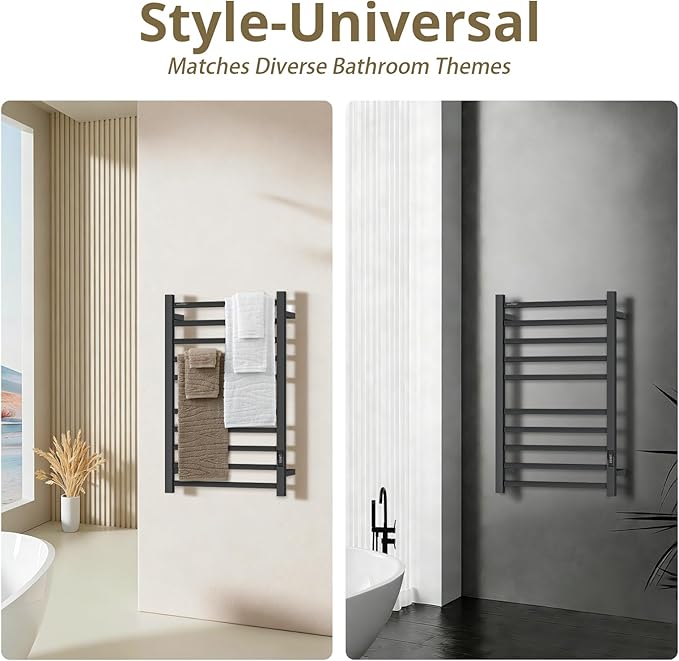 Towel Warmers for Bathroom, Heated Towel Rack Wall Mounted Large Racks - Image 5