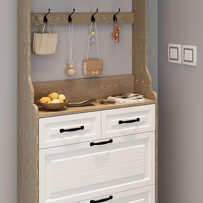 Vibe & Dine Shoe Cabinet, Entryway Shoe Storage Cabinet - Image 5