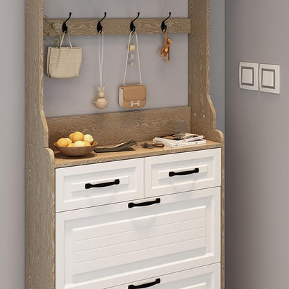 Vibe & Dine Shoe Cabinet, Entryway Shoe Storage Cabinet - Image 5