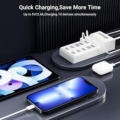 USB Charging Station 50w10A 10-Port Charger, Compatible - Image 6