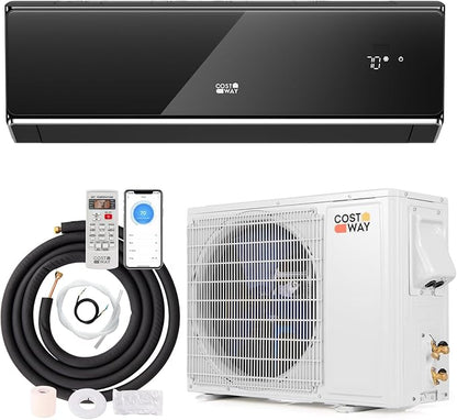 COSTWAY 12000 BTU Wifi Enabled Mini Split Air Conditioner & Heater, 22 SEER2 by COSTWAY