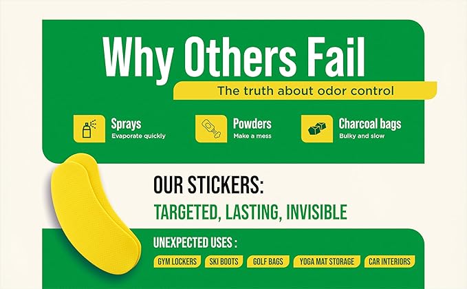 Natural Shoe Deodorant Stickers Odor Remover Patches - Image 9