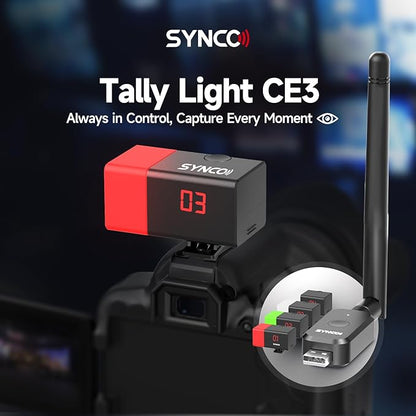 SYNCO Wireless Tally Light Camera Eye CE3 System - Image 4