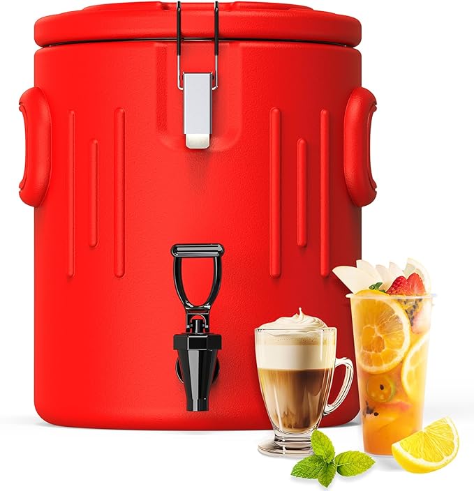 Insulated Beverage Dispenser 3.5 Gallon, Hot Drink Dispenser by JIVGDN