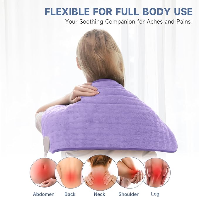 Heating Pad for Women Cramps and Back Pain Relief, Electric Heat Pad - Image 6