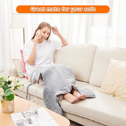 Mia&Coco Electric Heating Pad for Back Neck Shoulders Pain Relief, XL 23"x39" - Image 5