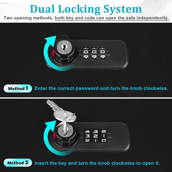 Dalmbox Portable Metal Safe Box - Image 3