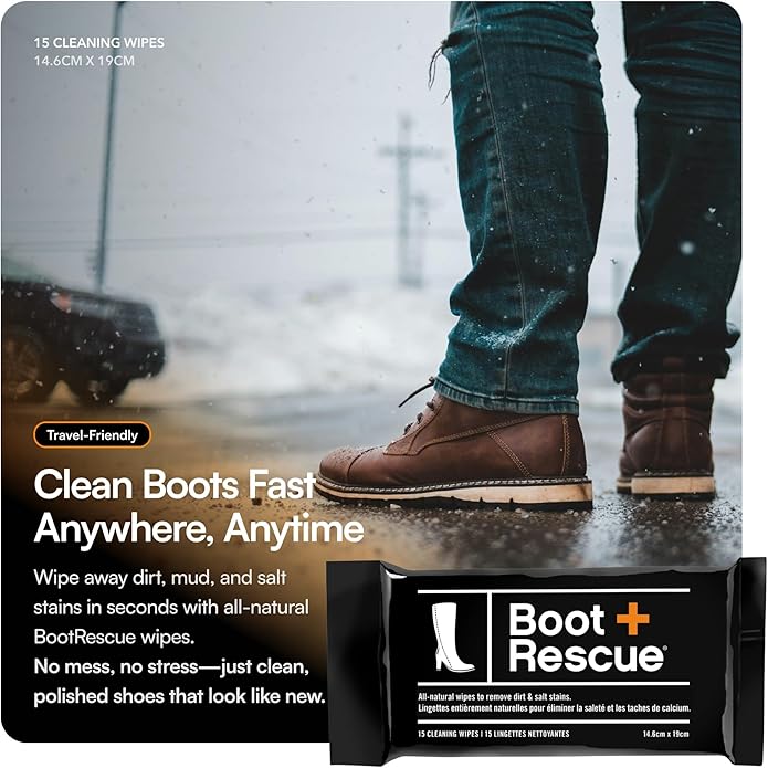 Boot Rescue cleaning wipes for leather and suede boots - Image 3