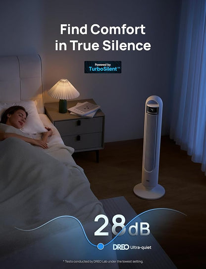 DREO Tower Fan for Bedroom, 4 Speeds, 3 Modes Standing Fans for Room - Image 5
