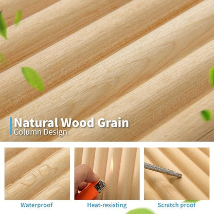 Art3d 4 Pc 96"x5.7" Wood Slat Wall Panel - Image 3