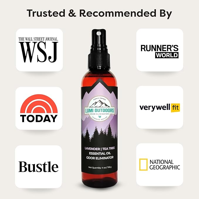 Lumi Outdoors Natural Shoe Deodorizer Spray & Odor Eliminator - Image 4