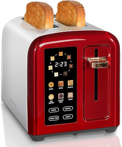 SEEDEEM Toaster 2 Slice, Full Touch Control Stainless Toaster, LCD Display by SEEDEEM