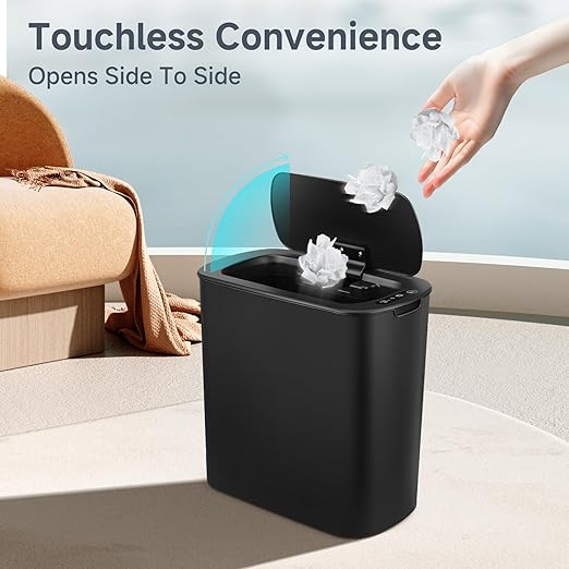 TIPGO 5 Gallon Motion Senor Bathroom Trash Can - Image 4