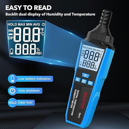 MESTEK Temperature Humidity Meter, High Precision Digital Hygrometer - Image 4