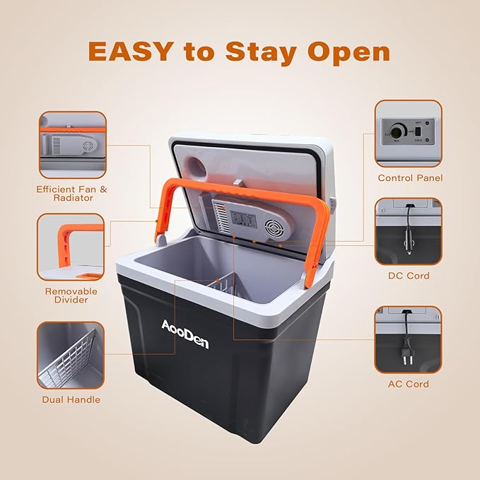 Upgrade 27 Quart Electric Car Cooler and Warmer - Image 6