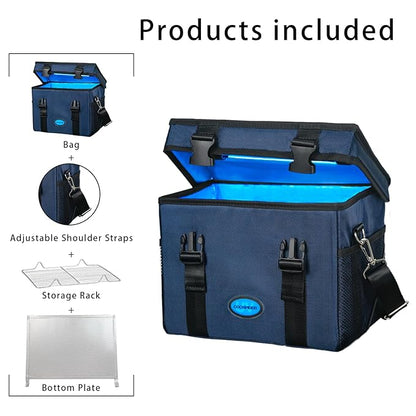 UVC Sanitizer Ozone Box with Timer, Foldable Large Cleaner UV Bag w/strap and - Image 8