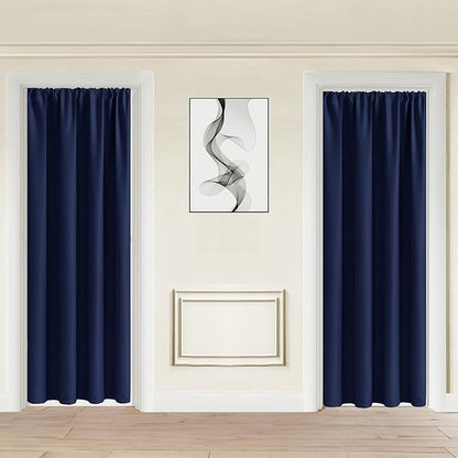 JIUZHEN Blackout Doorway Curtains 80 inch Length by JIUZHEN