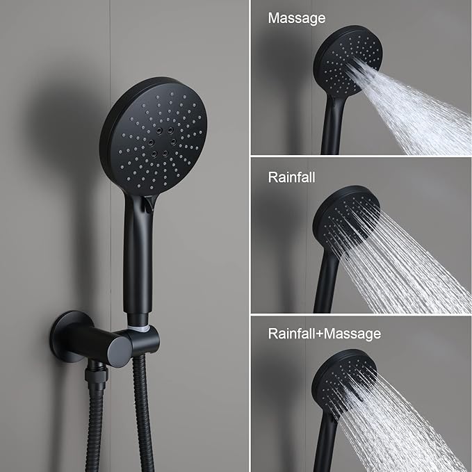 Iriber Shower System Wall Mounted Shower Faucet Mixer Set - Image 4