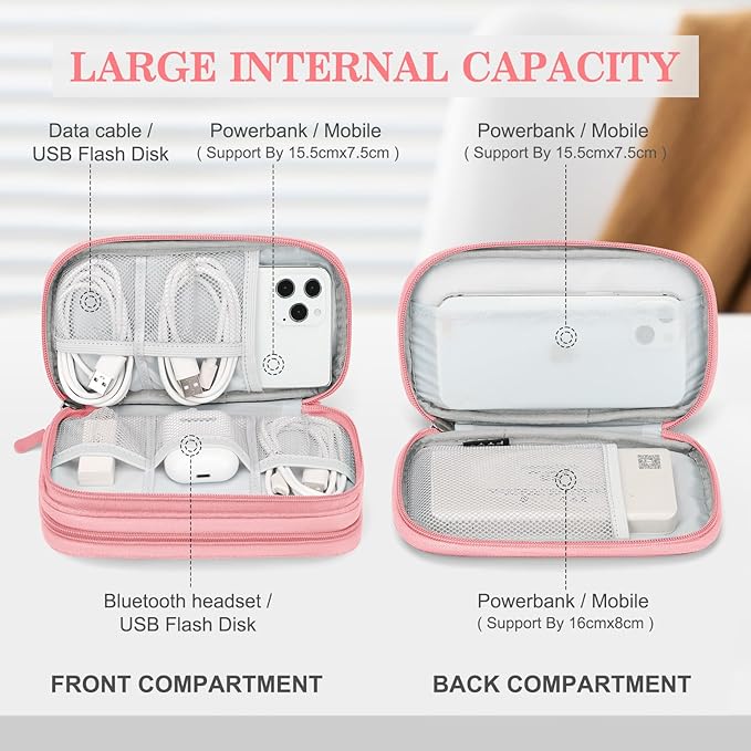 FYY Electronic Organizer, Travel Bag, Carry Case Portable Waterproof Double - Image 3