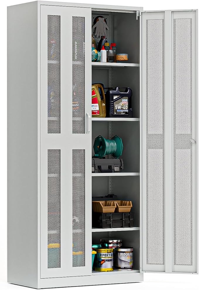 VINGLI Metal Garage Storage Cabinet by VINGLI