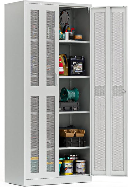 VINGLI Metal Garage Storage Cabinet by VINGLI