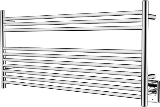 HEATGENE Towel Warmer 10 Bar Towel Dryer Wall-Mounted Plug-in Bath Towel Heater by HEATGENE