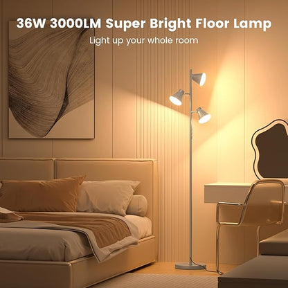 SIBRILLE 36W LED Tree Floor Lamp, Dimmable Tall Standing Lamp - Image 2
