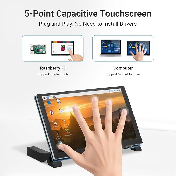 ELECROW 5 Inch Touchscreen Monitor - Image 2