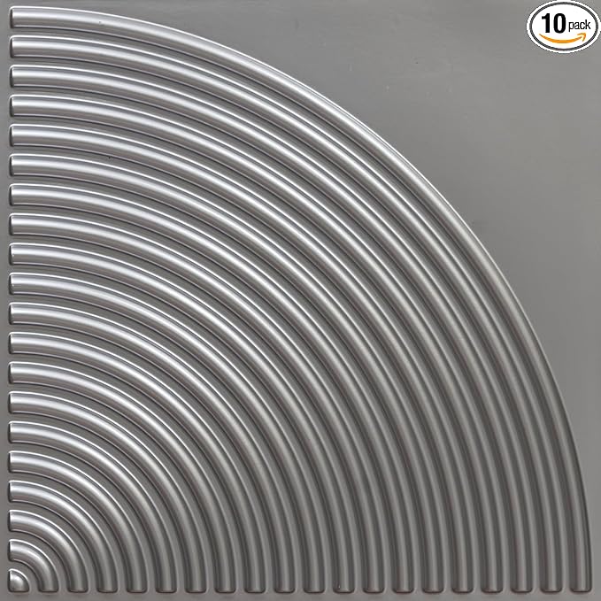 From Plain To Beautiful In Hours 9002 Arc Swell PVC 12 in x 12 in Peel and by DecorativeCeilingTiles