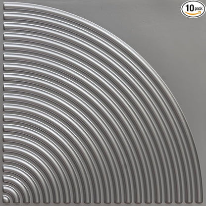 From Plain To Beautiful In Hours 9002 Arc Swell PVC 12 in x 12 in Peel and by DecorativeCeilingTiles