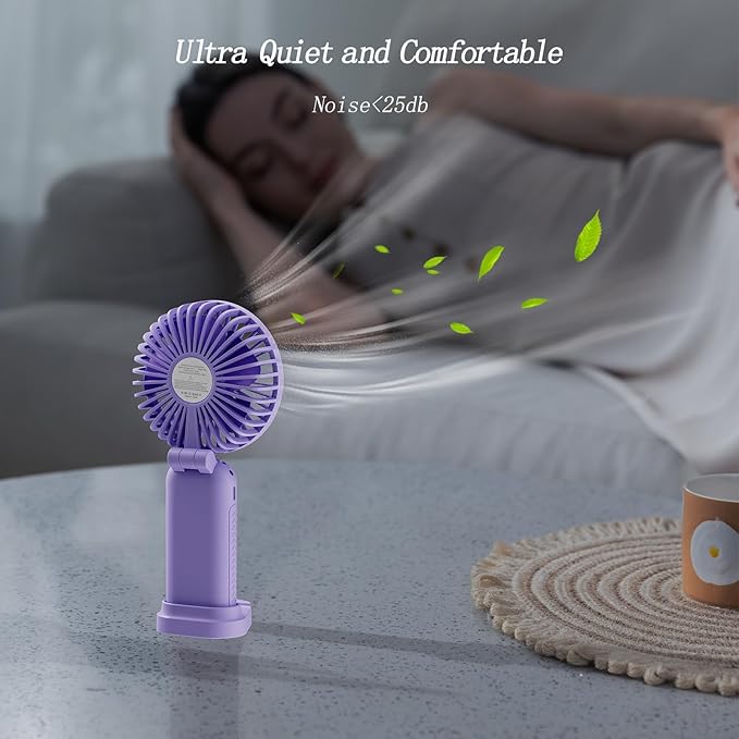 GOCKERA Portable Fan, 4200mAh Battery Operated Fan, 5 Speeds&Digital Display - Image 6