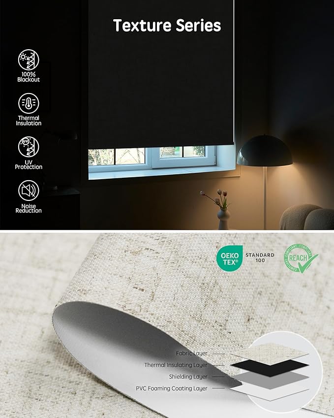 Yoolax Motorized Blinds with Remote, Smart Blinds - Image 6