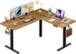 DEVAISE L Shaped Standing Desk Adjustable Height, Dual Motor Electric Corner by DEVAISE