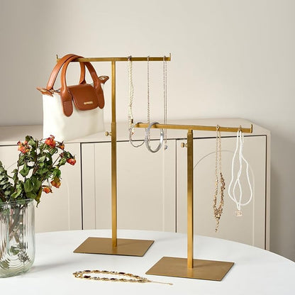 MCKECHSION Display Stand Stainless Steel Jewelry Towers Bag Stand Tabletop - Image 2