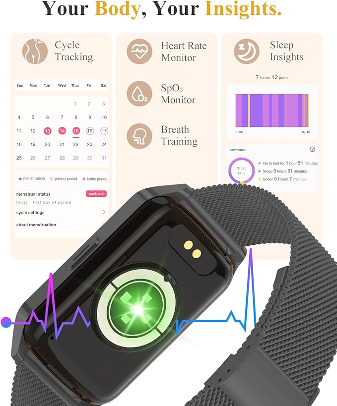 ChronArk Fitness Tracker Watch for Women Men, Step Counter Compatible - Image 2