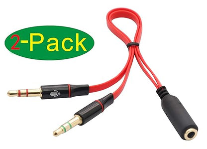 zdyCGTime 3.5mm AUX Headphone Y Splitter Cable 4-Pole 3.5mm AUX Female to - Image 3