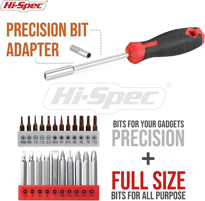 Hi-Spec 58pc Red 8V USB Electric Power Cordless Drill Driver and Home DIY Tool - Image 5