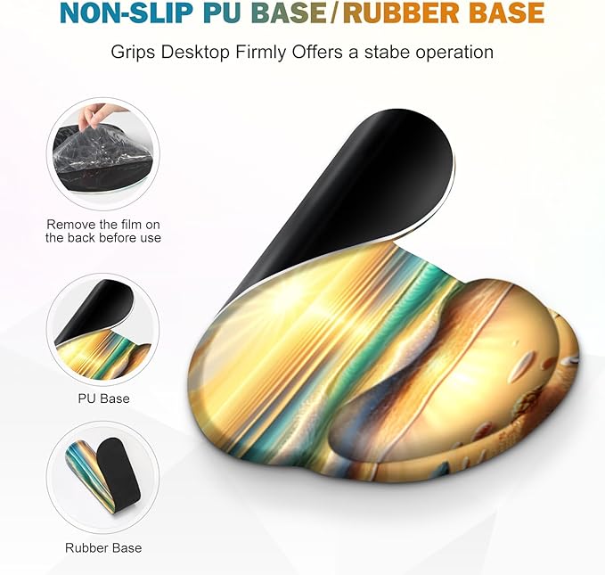 Gaming Mouse Pad, Large Desk Mat, Cute Desk Pad Protector, 4in1 XXL Mousepad + - Image 2