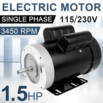 1.5HP Electric Motor 3450RPM Reversible Single Phase 56C Frame General Purpose - Image 6