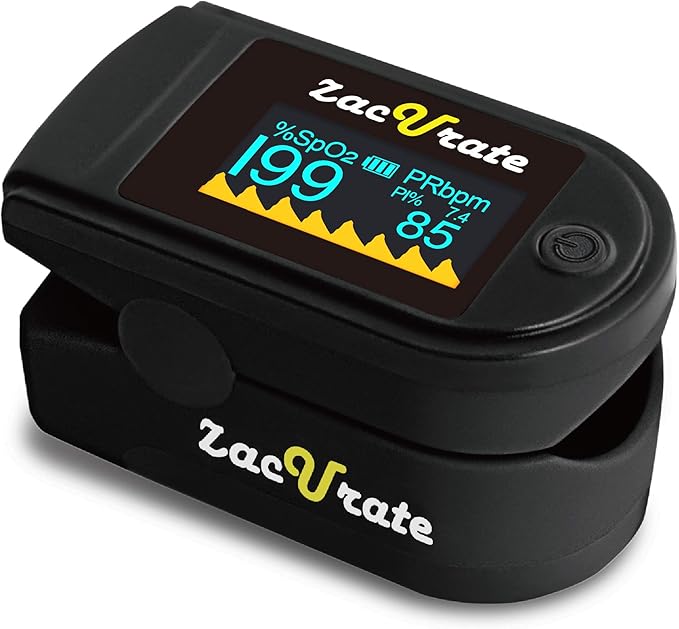 Zacurate 500C Elite Fingertip Pulse Oximeter Blood Oxygen Saturation Monitor by Zacurate