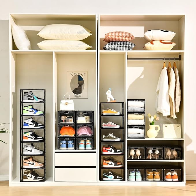 12 Pack Large Shoe Storage Box, Shoe Containers - Image 7